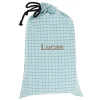Bolsa Merienda Nordic Check Blue Personalizable