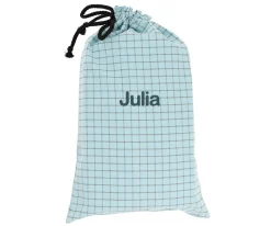 Bolsa Merienda Nordic Check Blue Personalizable