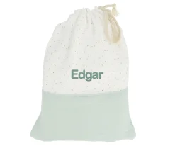 Bolsa Merienda Rainbow Dots Verde Personalizable