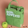 Bolsa Merienda Térmica Bon Appétit Verde Botella
