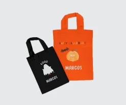 Bolsa Naranja Truco o Trato Halloween Personalizable