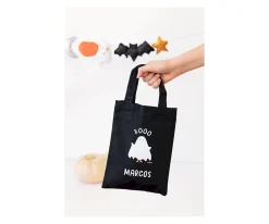 Bolsa Negra Truco o Trato Halloween Personalizable