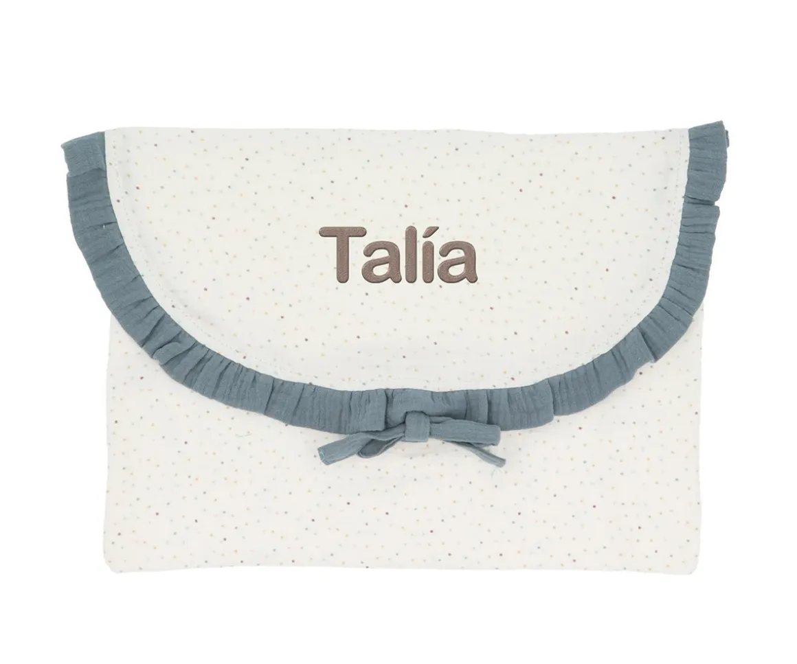 Bolsa para Muda Rainbow Dots Azul Personalizable