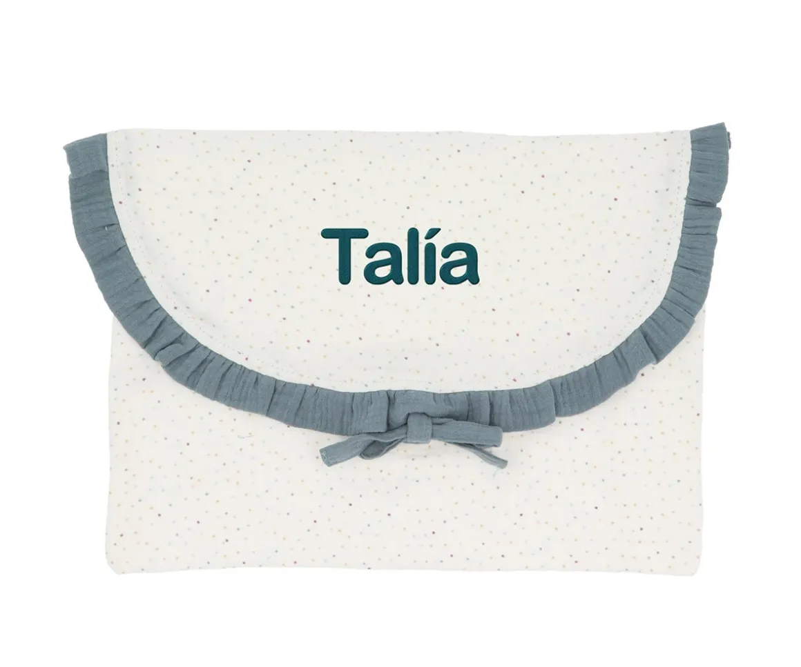 Bolsa para Muda Rainbow Dots Azul Personalizable