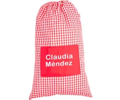 Bolsa para Muda Vichy Rojo Personalizable