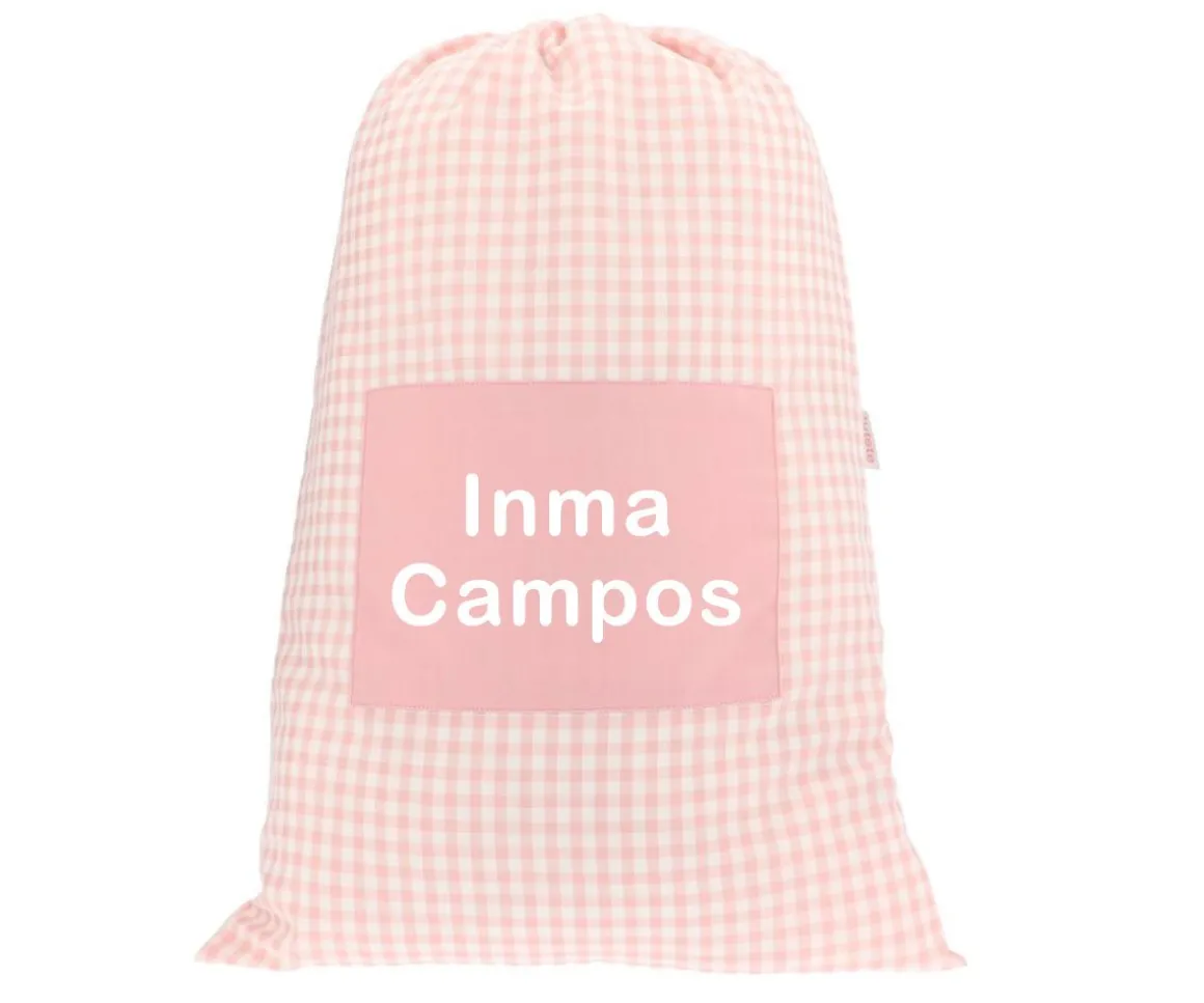 Bolsa para Muda Vichy Rosa Palo Personalizable