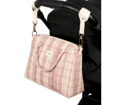 Bolso Carro Bebé Mini Stories Powder Red Checks