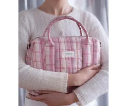 Bolso Carro Bebé Mini Stories Powder Red Checks