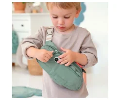 Bolso Cruzado Acolchado Croco Green Personalizable