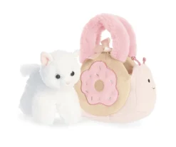 Bolso de Peluche Caracol Donut Gato 21 cm
