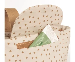 Bolso Organizador Corazones Poppy Canela