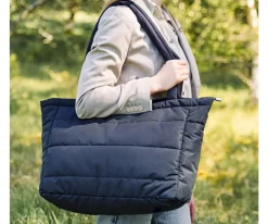 Bolso Tote Acolchado Black con Cambiador