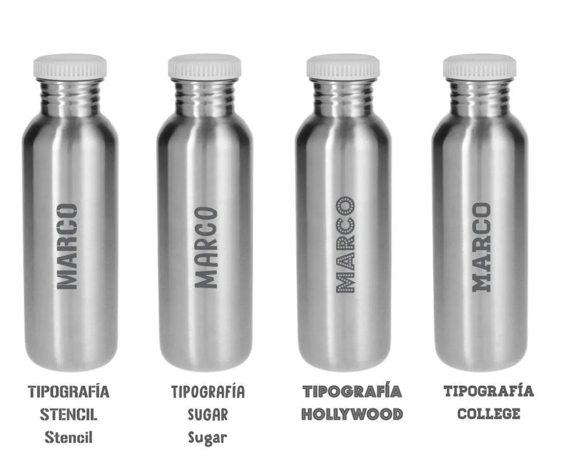 Botella Acero Básica Marine Personalizable 500ml