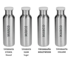 Botella Acero con Funda City Cars Personalizable 350ml