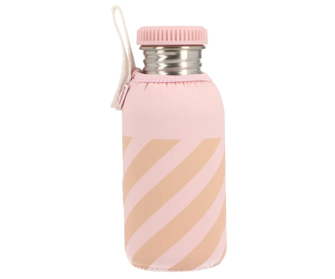 Botella Acero con Funda Stripes Pink Personalizable 500ml