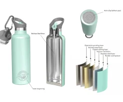 Botella Acero Inoxidable 700ml Temp Green