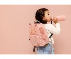 Botella Acero Trixie Mrs. Butterfly 350ml + 6 Pegatinas Redondas Rose Regalo