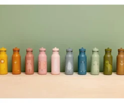 Botella Acero Trixie Mr.Triceratops 350ml + 6 Pegatinas Redondas Blue Regalo