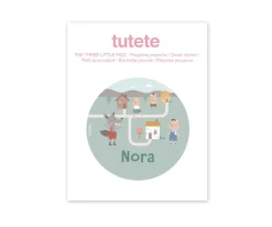 Botella Campus Flip-Up Personalizada Cool Mint 500ml The Three Little Pigs