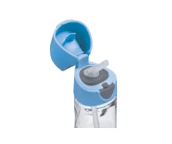 Botella de Tritán con Pajita 450 ml Blue Slate