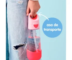 Botella de Tritán con Pajita 600 ml Blue Blaze