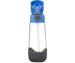 Botella de Tritán con Pajita 600 ml Blue Slate