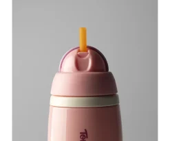 Botella Isotérmica Antigoteo con Pajita Rosa Pastel 266ml