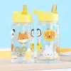 Botella Plástico con Pajita Personalizable Animal Friends 450ml