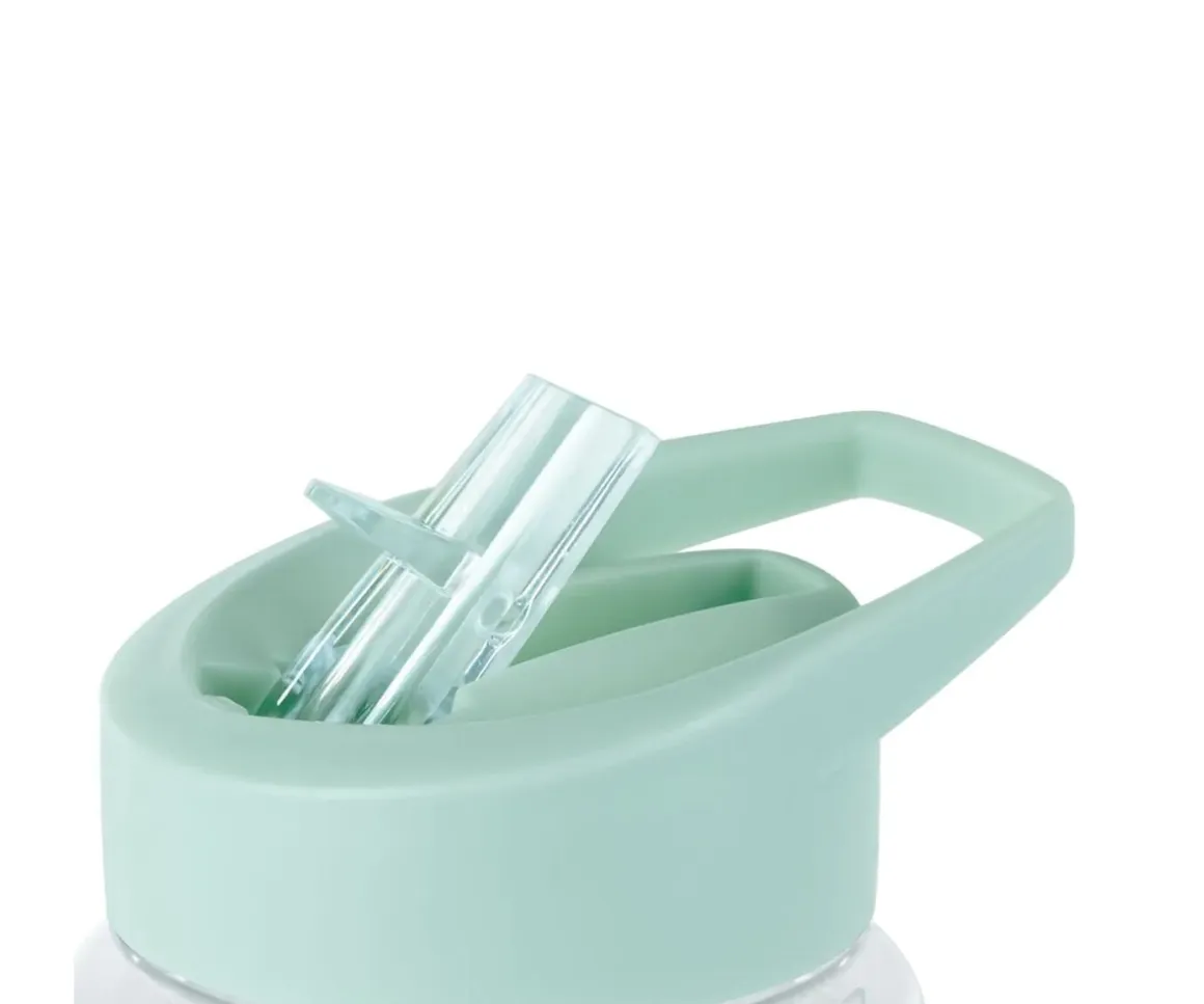 Botella Plástico con Pajita Kiddie Jungle Personalizable