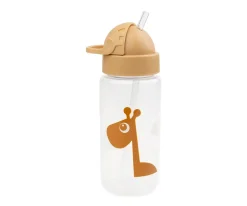 Botella Plástico con Pajita Raffi Mustard