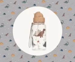 Botella Plástico Dinos World Personalizable