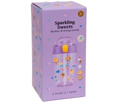 Botella Tritán 2 en 1 Sparkling Sweets