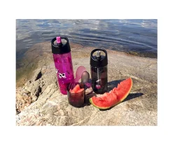 Botella Tritán 2 en 1 Vaca Purple