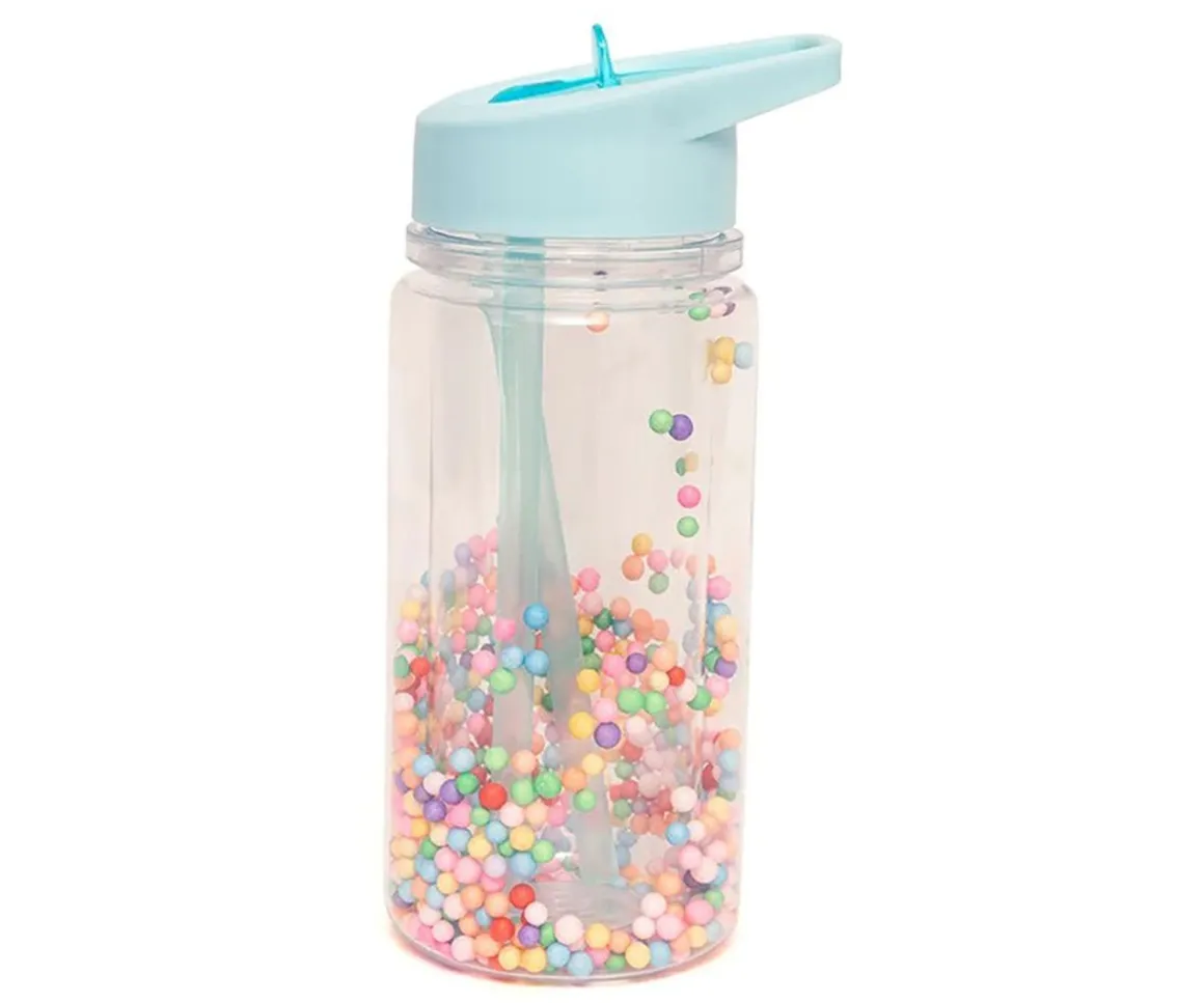 Botella Tritán Pops Macarons Aqua Blue Personalizable