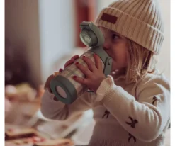 Botella Térmica Acero Sip + Chug Fern Plaid 350ml