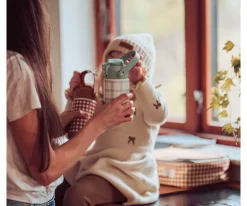 Botella Térmica Acero Sip + Chug Fern Plaid 350ml