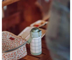 Botella Térmica Acero Sip + Chug Fern Plaid 350ml