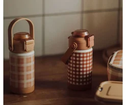 Botella Térmica Acero Sip + Chug Buckwheat Plaid 350ml