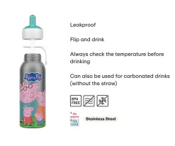Botella Térmica Flip-Up Campus Peppa Pig 350 ml