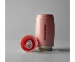 Botellas Isotérmicas Antigoteo con Pajita Morado/Rosa Pastel 266ml