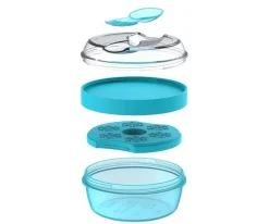 Caja Almuerzo con Tapa Refrigerante N'ice Cup Turquoise