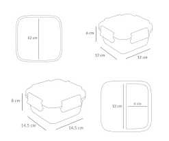 Caja Almuerzo Grande Funny Letters