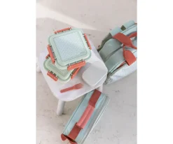 Caja Almuerzo Grande Stripes Sage