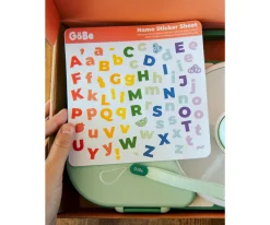 Caja Almuerzo Snack Spinner Flip, Correa de Mano y Hoja de Pegatinas Taro Purple