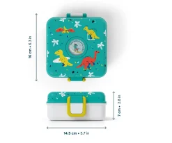 Caja Almuerzo Snacky Azul Dino