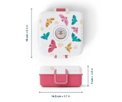 Caja Almuerzo Snacky Rosa Birds