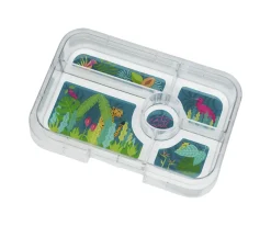 Caja Almuerzo Tapas Capri Pink Jungla Pastel 5 Compartimentos