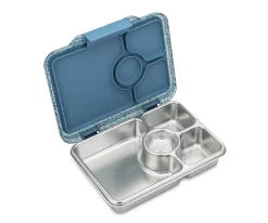Caja Almuerzo Yumbox Pret Acero Paris Blue 4 Compartimentos
