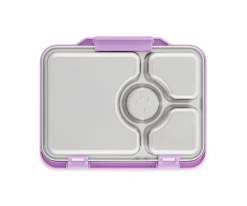 Caja Almuerzo Yumbox Pret Acero Lavanda 4 Compartimentos