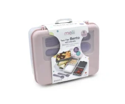 Caja Bento 2 Niveles Pink Purple Grey